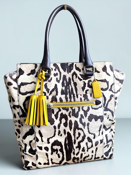 Coach Handbags - Coach XL Legacy HairCalf Ocelet North South Tote Bag